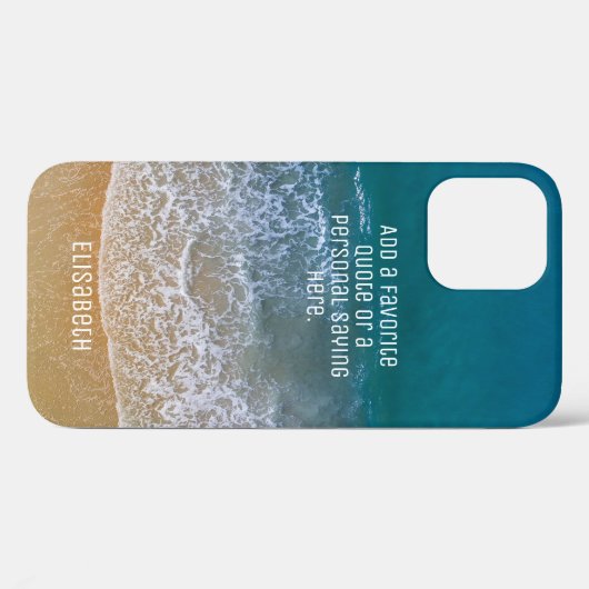 Coques Case-Mate iPhone Beach Waves Sand Shore Personnaliser (Verso (horizontal))