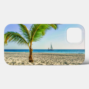 Case-Mate iPhone Case Beaches tropicales Sailboat, Palm Tree, Aruba