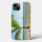 Coques Case-Mate iPhone Beaches tropicales | Sailboat, Palm Tree, Aruba (Verso)