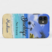 Coques Case-Mate iPhone Beachlife No Strife citation été palmier eau T (Dos (Horizontal))