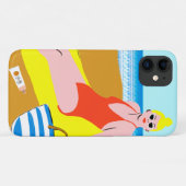 Coques Case-Mate iPhone Beachy Keen - Jaune (Dos (Horizontal))