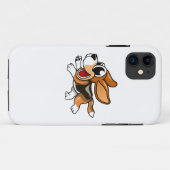 Coques Case-Mate iPhone Beagle de bande dessinée (Dos (Horizontal))