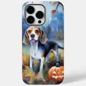 Coques Case-Mate iPhone Beagle d'Halloween avec peur Citrouille (Verso)