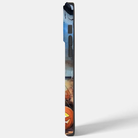 Coques Case-Mate iPhone Beagle d'Halloween avec peur Citrouille (Verso / Gauche)