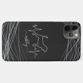 Coques Case-Mate iPhone Beagle est Cool Heartbeat minimal chien amour (Dos (Horizontal))