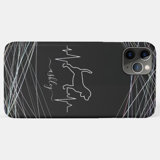 Coques Case-Mate iPhone Beagle est Cool Heartbeat minimal chien amour (Dos (Horizontal))