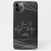 Coques Case-Mate iPhone Beagle est Cool Heartbeat minimal chien amour (Dos)