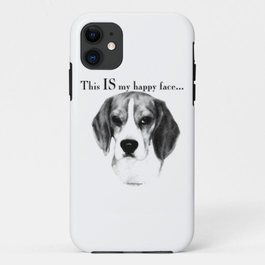 Coques Case-Mate iPhone Beagle Joyeux Visage; Joyeux Beagle; Beagle grinch (Dos)