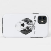 Coques Case-Mate iPhone Beagle Joyeux Visage; Joyeux Beagle; Beagle grinch (Dos (Horizontal))