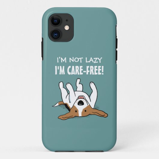 Coques Case-Mate iPhone Beagle Mignon - Chien avec Texte Personnalisé (Dos)