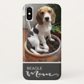 Coques Case-Mate iPhone Beagle Mom Smooth Ajouter votre chien photo (Dos)
