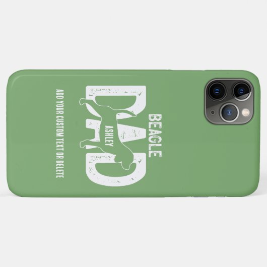 Coques Case-Mate iPhone Beagle papa chien papa cadeau (Dos (Horizontal))