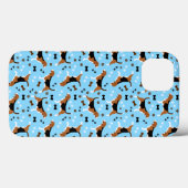 Coques Case-Mate iPhone Beagle race de chien Beagle Motif (Verso (horizontal))