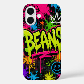 Coques iPhone 16 BEANS Graffiti Néon Street Art