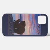 Coques Case-Mate iPhone Bear and Cub - Dawson, Alaska (Verso (horizontal))
