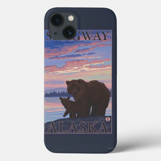 Coques Case-Mate iPhone Bear and Cub - Skagway, Alaska (Verso)