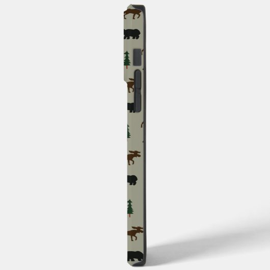 Coques Case-Mate iPhone Bear Moose Pine Tree Lodge Cabine (Verso / Gauche)