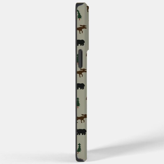 Coques Case-Mate iPhone Bear Moose Pine Tree Lodge Cabine (Verso / Droite)