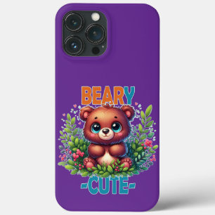 Case-Mate iPhone Case Béary Mignonne. Caricature de Teddy Bear souriante