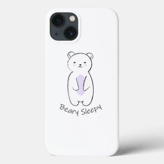 Coques Case-Mate iPhone Béary Sleepy Bear (Verso)