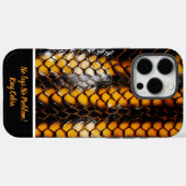 Coques Case-Mate iPhone Beau affichage motifs de peau de serpent (Verso (horizontal))