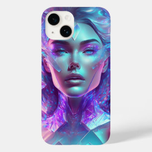 Coque Pour iPhone 14 Beau Ai Art Joli Verre Icy comme Femme