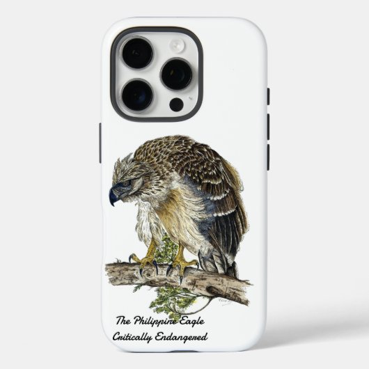 Coques Case-Mate iPhone Beau aigle en voie de disparition peint à la main (Verso)
