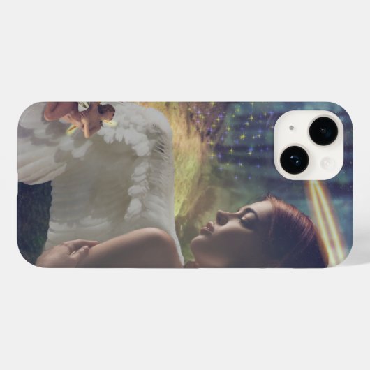 Coques Case-Mate iPhone Beau ange avec Imaginaire Fairy Art (Verso (horizontal))
