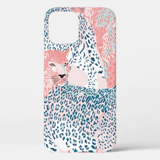 Coques Case-Mate iPhone Beau art Leopard sans couture motif, abstrait un (Verso)