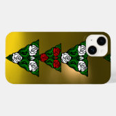 COQUES Case-Mate iPhone BEAU ART NOUVEAU ROSE ROUGE BLANC TRIANGLE (Verso (horizontal))
