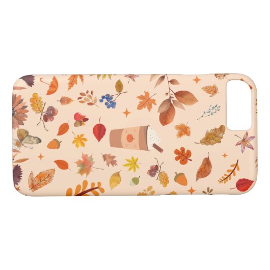 Coques Case-Mate iPhone Beau automne saisonnier Motif d'automne (Dos (Horizontal))