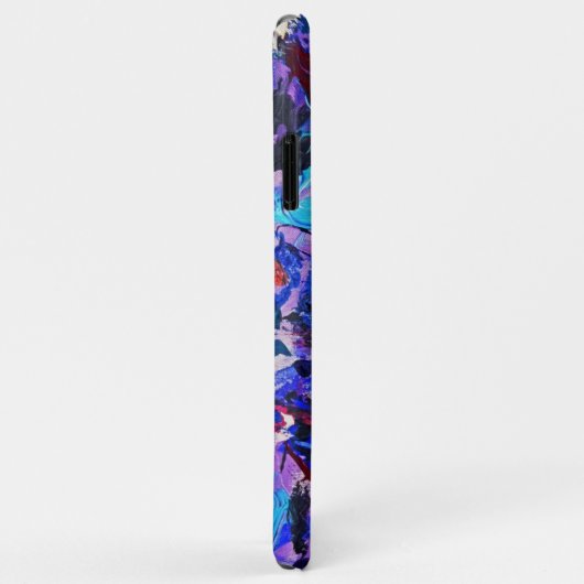 Coques Case-Mate iPhone Beau bleu abstrait (Dos/Droite)