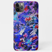 Coques Case-Mate iPhone Beau bleu abstrait (Dos)