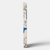 Coques Case-Mate iPhone Beau Bleu Antique Floral Stippled (Verso / Gauche)