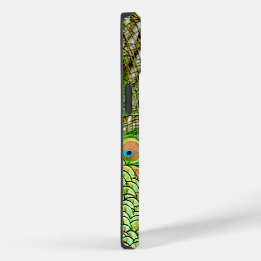 Coques Case-Mate iPhone Beau Bleu Vert Peacock Oiseau Joli (Verso / Droite)