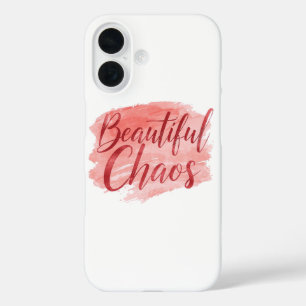 Coques iPhone 16 Beau Chaos Rose Féminin Aquarelle