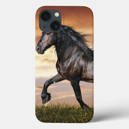 Coques Case-Mate iPhone Beau Cheval Noir (Verso)