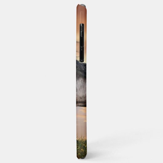 Coques Case-Mate iPhone Beau Cheval Noir (Dos/Gauche)