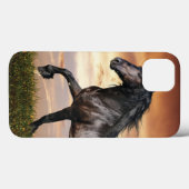 Coques Case-Mate iPhone Beau Cheval Noir (Verso (horizontal))