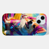 Coques Case-Mate iPhone Beau Chien rose rosé (Verso (horizontal))
