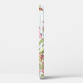 Coques Case-Mate iPhone Beau colibri dans le jardin fleuri (Verso / Gauche)
