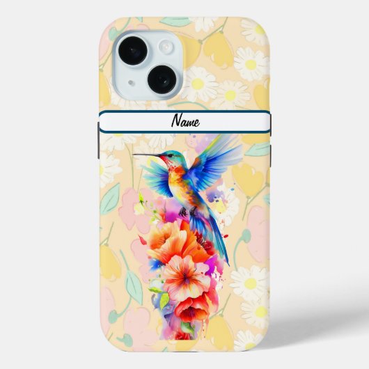 Coques Case-Mate iPhone Beau Colibri dur (Verso)