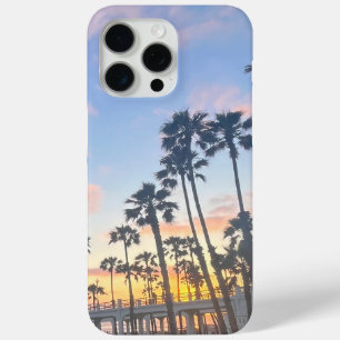 Coque iPhone 15 Pro Max Beau coucher de soleil orange en Californie