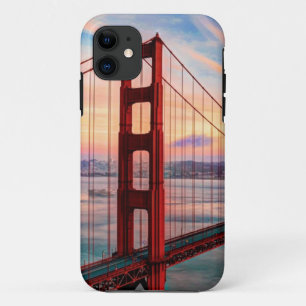 Coques Pour iPhone Beau coucher du soleil d'hiver chez golden gate