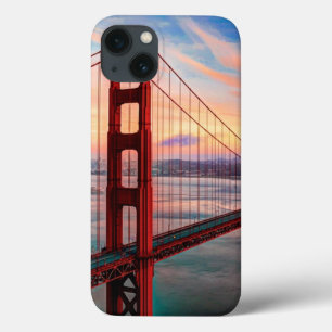 Coques Pour iPhone Beau coucher du soleil d'hiver chez golden gate