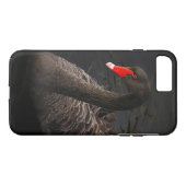 Coques Case-Mate iPhone Beau cygne noir avec un bec rouge vif (Dos (Horizontal))