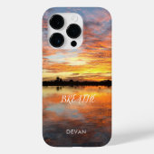 Coques Case-Mate iPhone Beau Désert Lakeside Sunset Reflection Coque-M (Verso)
