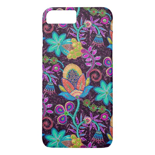 Coques Case-Mate iPhone Beau design floral perles de verre look (Dos)