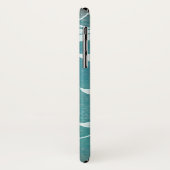 Coques Case-Mate iPhone Beau design Turquoise et blanc (Dos/Gauche)