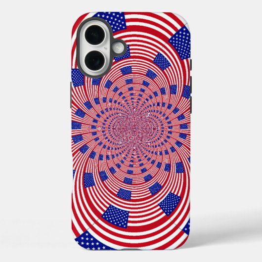 Coques Case-Mate iPhone Beau drapeau américain Extraordinaire Kaleidoscope (Verso)